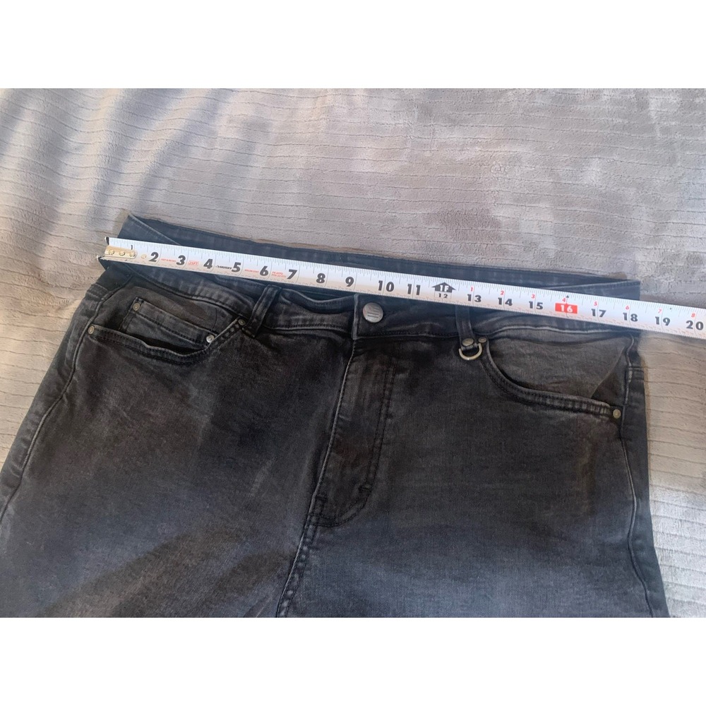 Hyper Denim Men's 38x33 Black Biker Stretch Denim Jeans Slimming - Picture 5 of 15